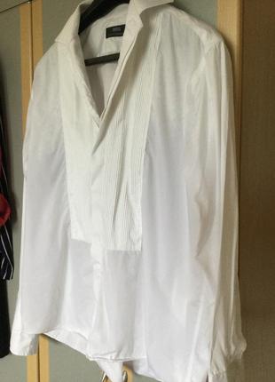 Ошатна біла сорочка під запанки, великого розміру2 фото