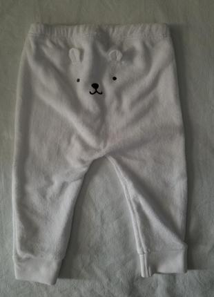 Махрові штани ведмедик, 9м, картерс, теплі2 фото