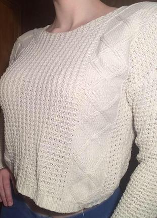 Светр,світшот в коси,кроп-топ,укорочений