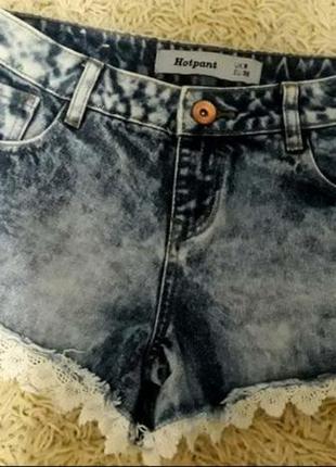 Шорти джинсові шорти мереживо мереживні