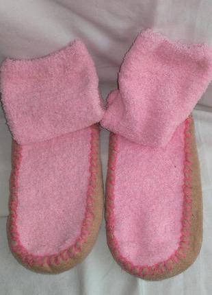 Классные теплые махровые домашние носки1 фото