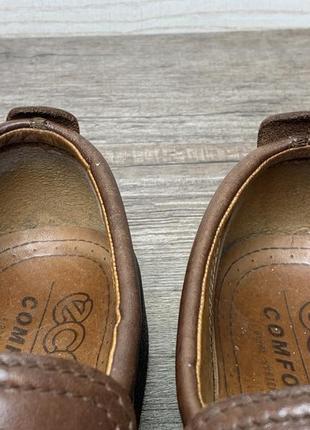 Туфли лоферы мокасины ecco мужские кожаные 44 original4 фото