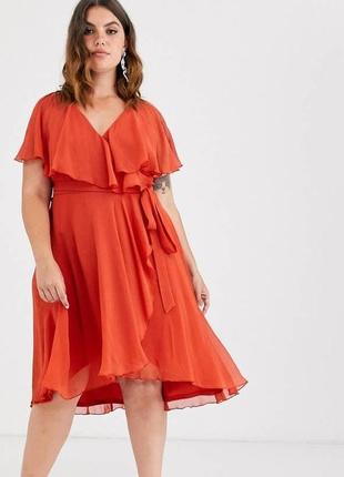 Платье asos на запах размер 14/xl/424 фото