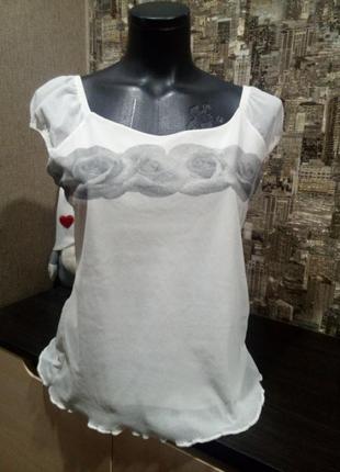 Необычайно нежная белоснежная блузка от любимого бренда