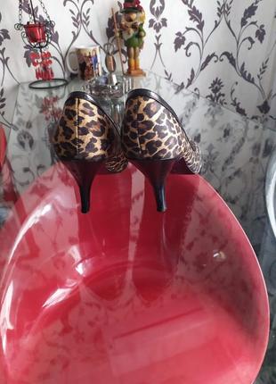 Шикарні туфлі з леопардовим принтом5 фото