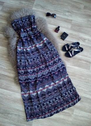 Сарафан в етно стилі ,( бохо) в підлогу м/10 pull&bear