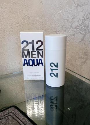 Carolina herrera 212 men aqua limited edition оригинал_eau de toilette 7 мл затест6 фото