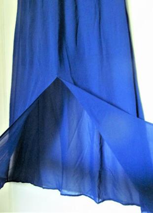 Платье макси "miami blues" из яркого шифона на бретелях l и xl6 фото