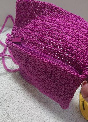 Плетеная маленькая сумка из англии5 фото