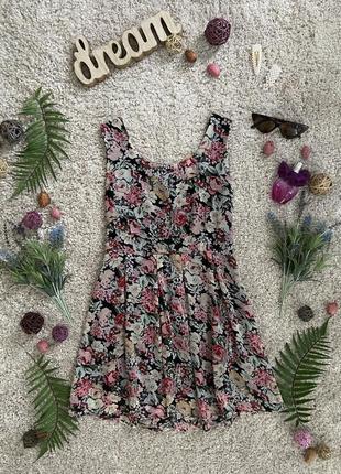 Распродажа!!! милое летнее шифоновое платье в цветочный принт №3761 фото