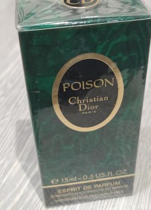 Винтажные духи poison dior 15ml1 фото