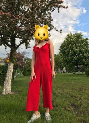 Красный комбинезон h&m