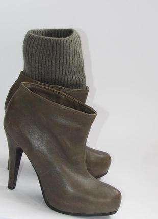 Apepazza кожаные женские ботинки с чулком l186 фото