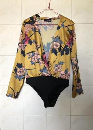 Блуза боді на запах zara zara