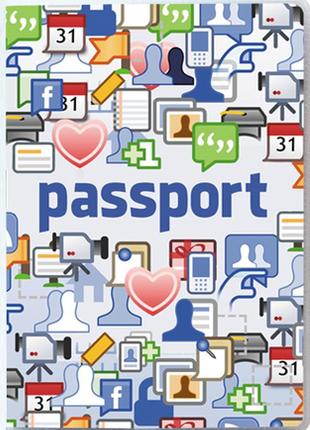 Обложка для паспорта "facebook"