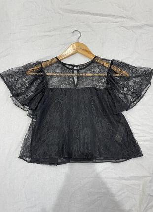 Шикарна мереживна блузка від zara🖤