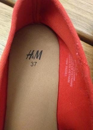 Балетки, мокасины, тапочки, туфли " h & m " 37 ( 23,5 см )2 фото