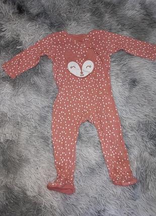 Ромпер человечек с тормозами "лисичка"🦊
