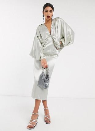 Сатинове плаття міді asos