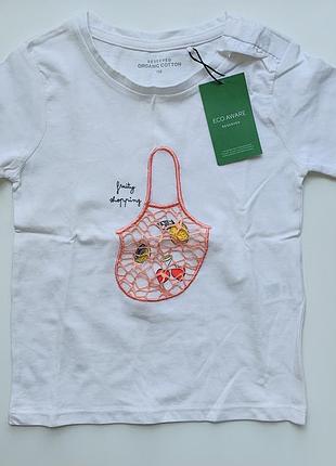 Футболка с фруктами, органический хлопок