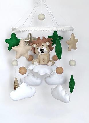 Музыкальный мобиль из фетра ручной работы