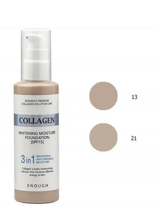 Тональный крем collagen enough 3 в 1, 100мл spf 154 фото