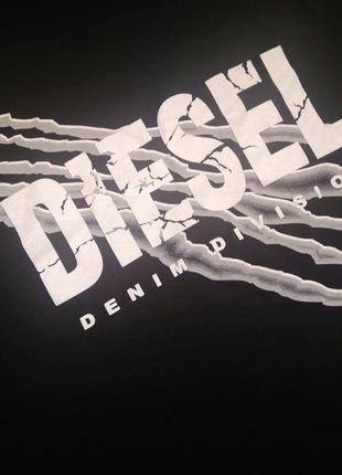 Брендовая футболка diesel t-diego с принтом логотипом diesel,р. м, оригинал4 фото