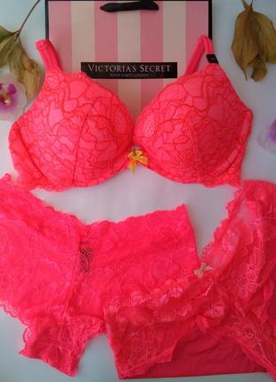 Яскравий комплект білизни victoria's secret original 36c m 80c 34d 75d