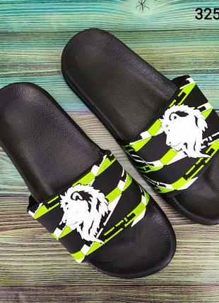 Мужские шлепанцы со львом, сланцы в разных цветах, sanlin2 фото