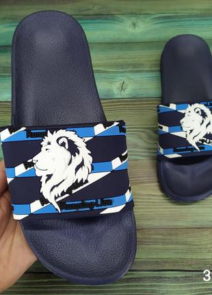 Мужские шлепанцы со львом, сланцы в разных цветах, sanlin4 фото