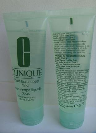 Жидкое мыло  clinique liquid facial soap - скідка!3 фото