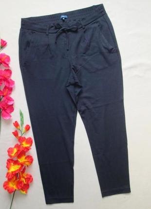Шикарные брендовые брюки джоггеры темно-синие высокая посадка tom tailor  ❣️❇️❣️1 фото