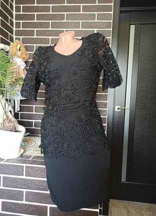 Черное платье daniella 38 размер1 фото