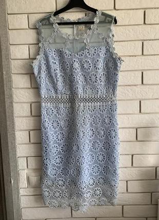 Короткий міні-сукня блакитне