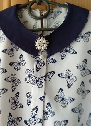 Блузка в метеликах 🦋🦋🦋🦋🦋🦋 3