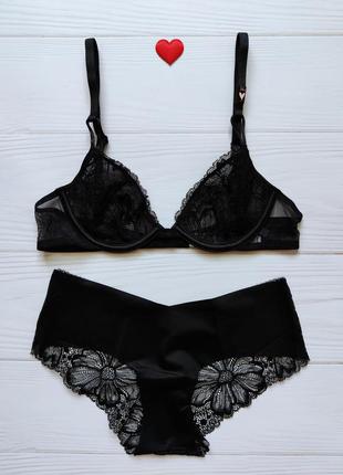 Лёгкий кружевной комплект белья victoria's secret оригинал