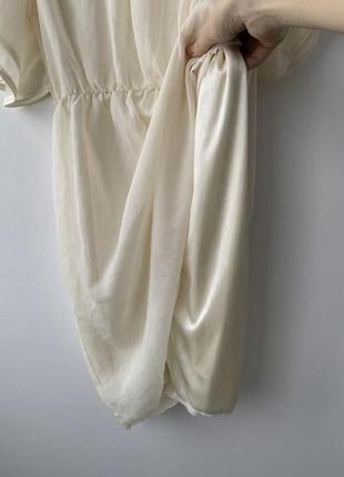 Платье базовое бежевое шифоновое или для девочки нарядное детское вечернее2 фото
