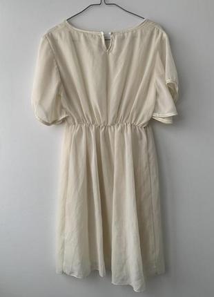 Платье базовое бежевое шифоновое или для девочки нарядное детское вечернее7 фото