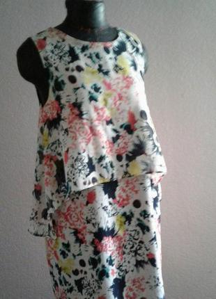 Платье с цветочным принтом m3 фото