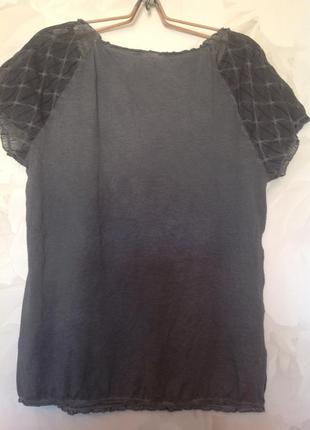 Интересная блуза из комбинированных тканей, размер 50-52.2 фото