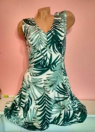 Платье сарафан туника тропический принт1 фото