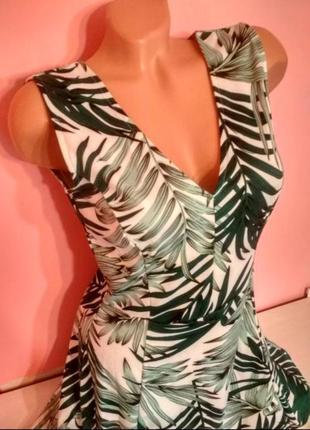 Платье сарафан туника тропический принт3 фото