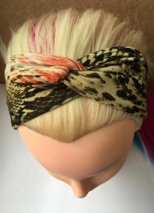 Пов'язка на голову рептилія,чалма