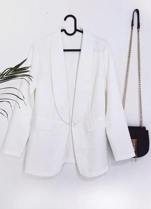 Белый пиджак базовый 💣5 фото