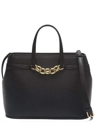 Сумка кожаная calvin klein evelyn daytona leather satchel h0dyrzv1 оригинал
