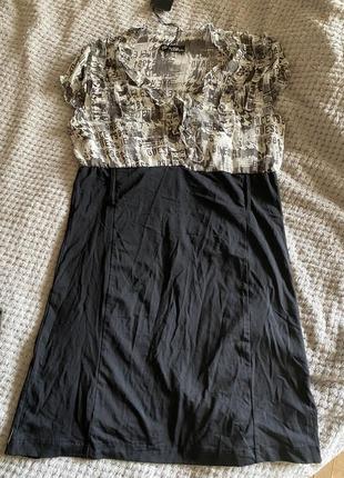 Чорне літнє платтячко стрейч коротке плаття