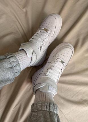 Nike air force high white білі жіночі кросівки найк