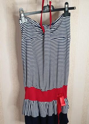 Комбінезон літній в смужку з шортами