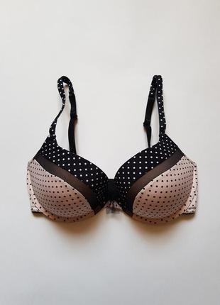 Классный бюстгальтер в горох,бюстгальтер hunkemoller 75d,качественный бюстик