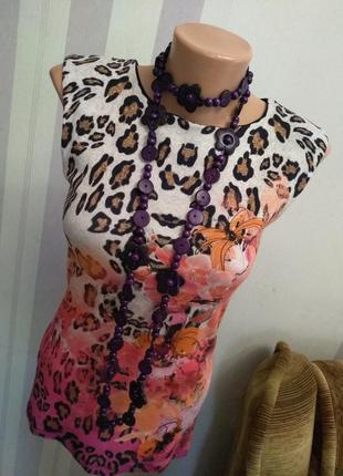 Трикотажная майка блуза топ премиум бренд